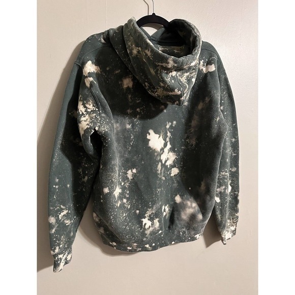 Wicked Tie Studio Unisex Alpine Green Small Reverse Tie Dye Bleached Embroidered - Picture 6 of 10